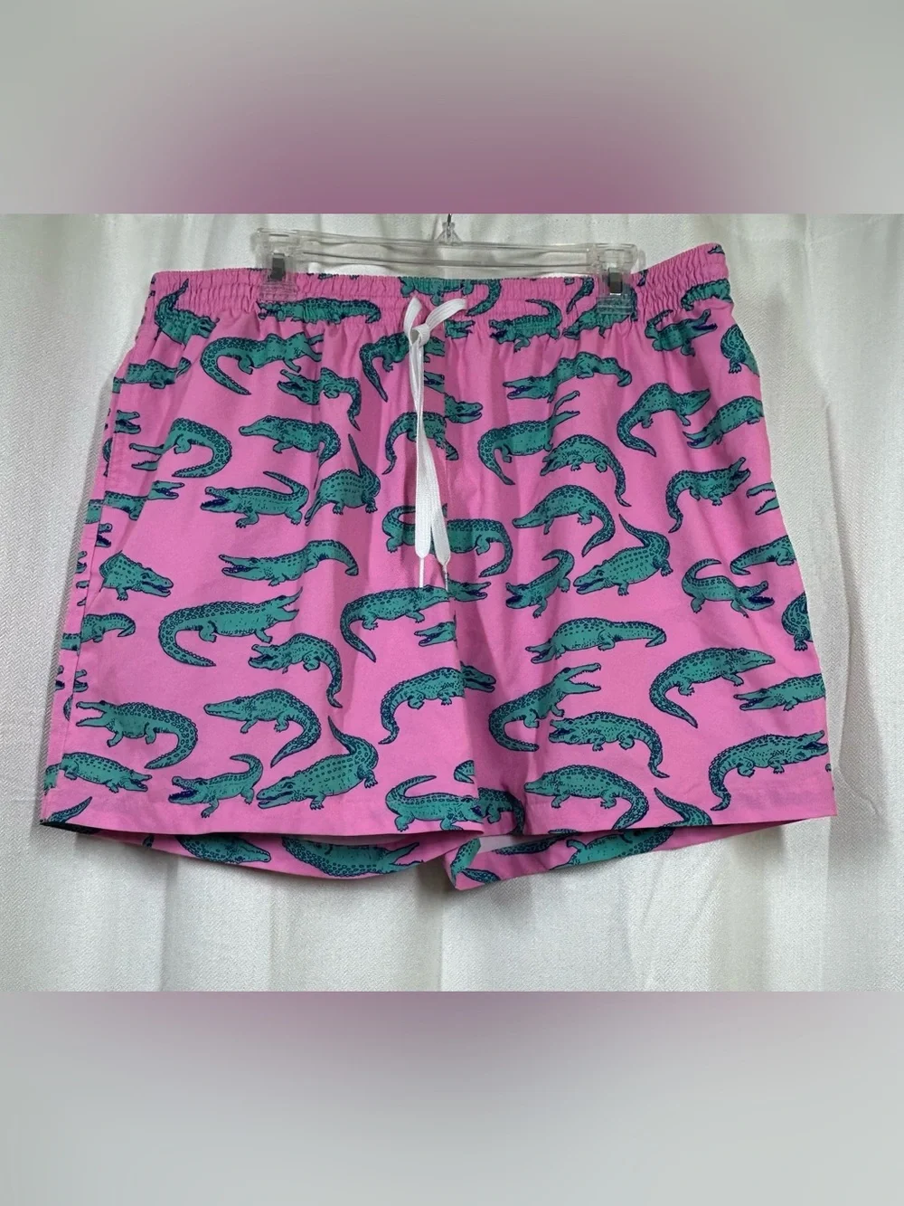 Chubbies The Glades Swim Trunks Shorts Alligator Print Size XXL Inseam 5.5
